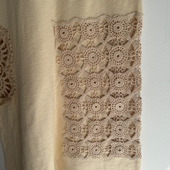 ACNE STUDIOS ERIA COTTON BLEND CROCHET MAXI DRESS - Picture 3 of 9